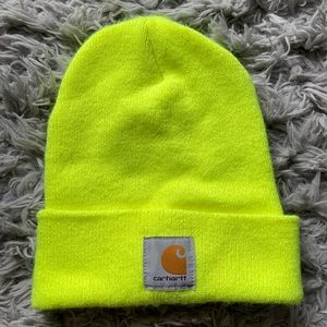 Neon yellow carhartt hat